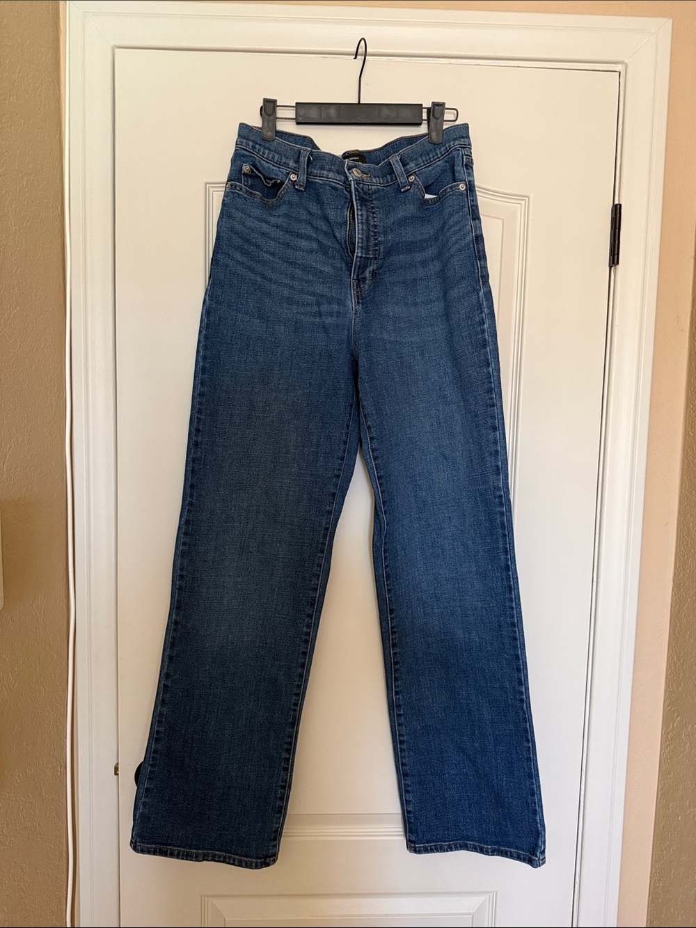 Banana Republic Wide-Leg High-Rise Jeans - Blue Denim